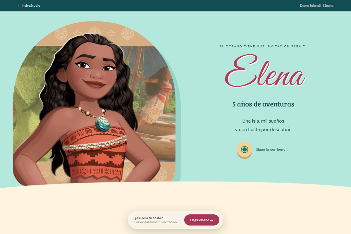 Moana · Aventura en el océano